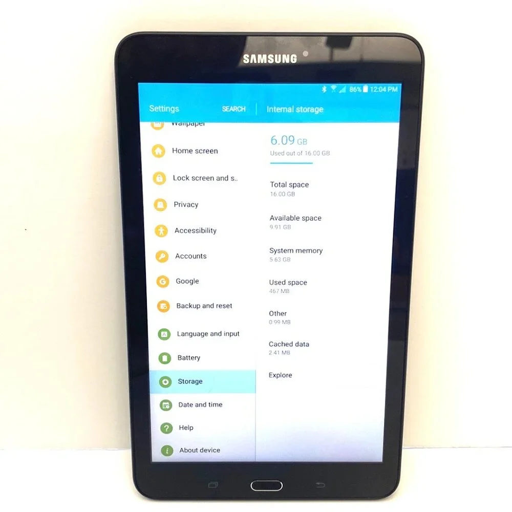 Samsung Galaxy Tab E LTE Wi-Fi 16GB Tablet in Black (UNLOCKED)
